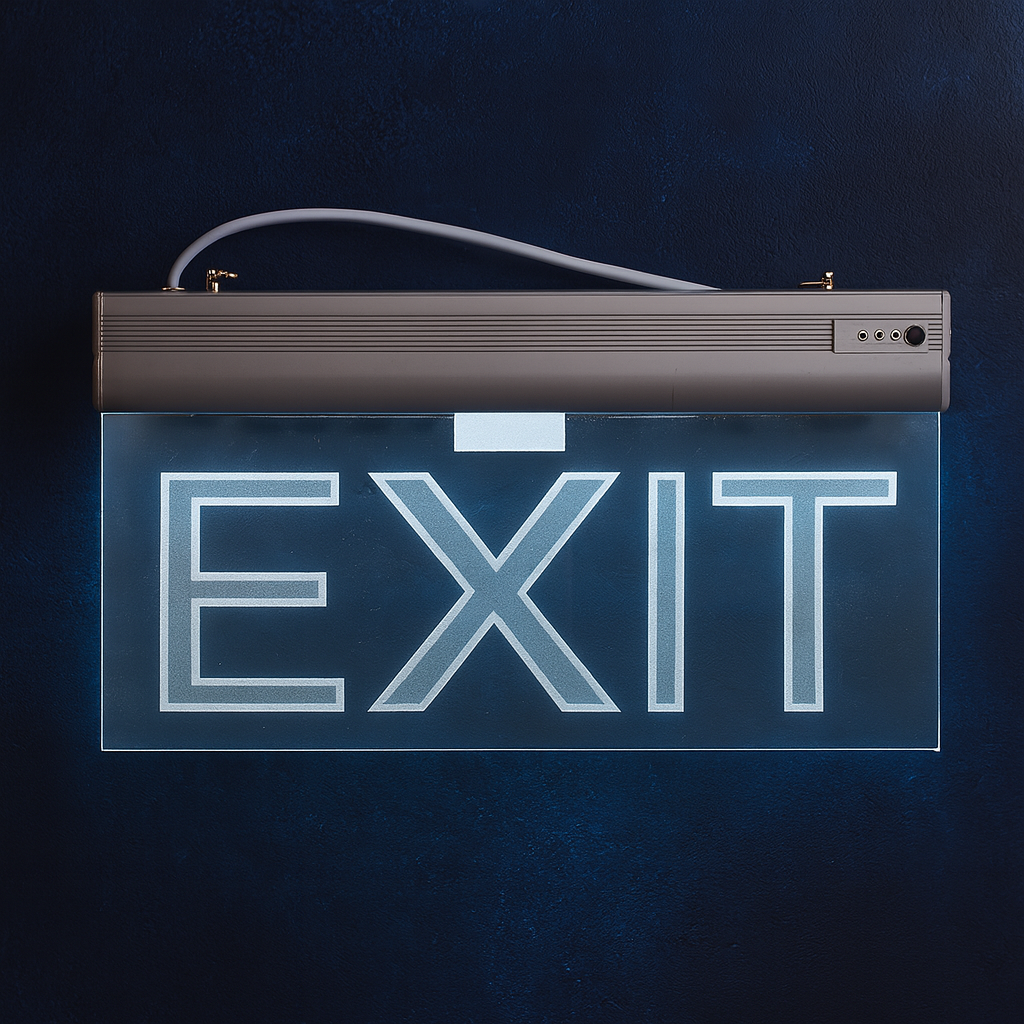 Світильник аварійний LED з індикатором виходу EXIT, 3W, автономний, 90 хв, на батареї 220В